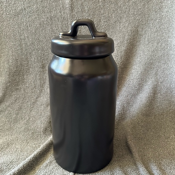 Medium  cannister by Rae Dunn trick-or-treat black tall slim - Picture 2 of 2